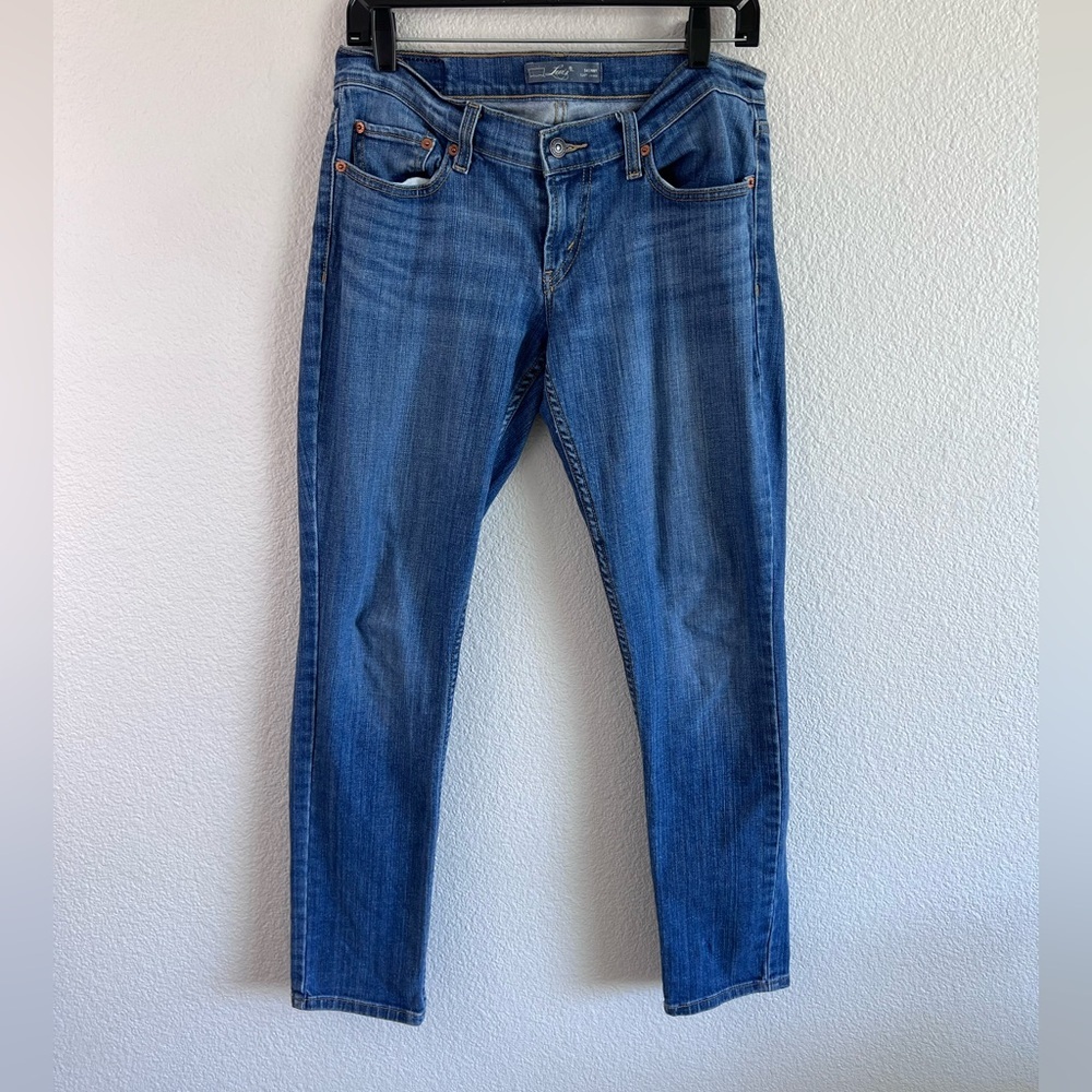 Levi's 524 Women's Too Superlow Rise Skinny Jeans Medium Wash